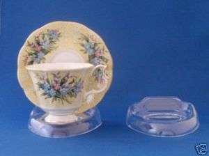 Clear Compact Cup and Saucer Display (Item #400)  