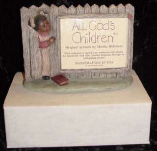 1988 Martha Holcombe All Gods Children Sales Plaque  
