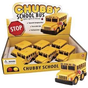  Sound And Light Die Cast Chubby School Bus Toys & Games