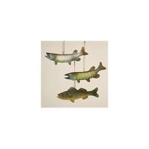 Club Pack of 12 Norther, Muskie and Walleye Pike Fish Christmas 