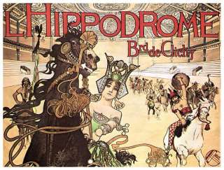 Hippodrome Boulevard De Clichy French Circus Poster  
