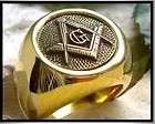 Master Mason Ring C&S surgical Steel with 24k GP size 1