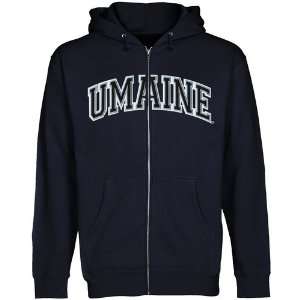  NCAA Maine Black Bears Navy Blue Arch Applique Midweight 