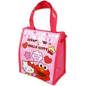 Hello Kitty] square lunch bag TM ~ Sesame Street collaboration series