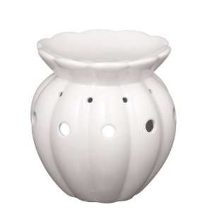  White Round Simmer Snap Warmer Ceramic (Set of 6)