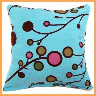   Linen Bubble Floral Pillow Case Cushion Cover Square 17 PJ  