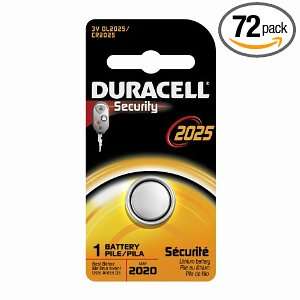  Duracell 2025 Security Battery, 3 Volts (Pack of 72 