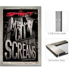  Silver Framed The Spirit My City Screams Movie Poster 