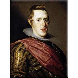  Philip IV in Armour 12x16 Streched Canvas Art by Velazquez 