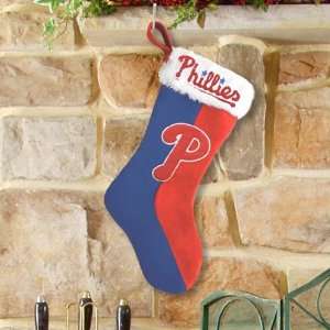  Philadelphia Phillies Royal Blue Red Logo Plush Stocking 