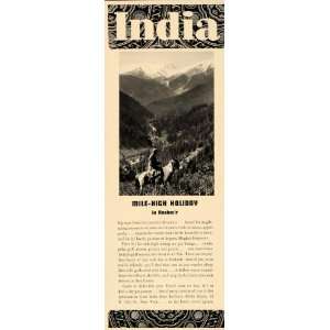  Kashmir Tibet Moghul Emperor Rail   Original Print Ad