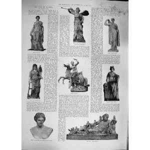   1892 GODS OLYMPUS FLORA NEREID APHRODITE NILE THALIA