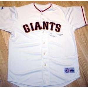  Willie Mays autographed Baseball Jersey (New York Giants 