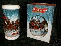 Budweiser Beer Stein 2007 Clydesdales Holiday Mug  