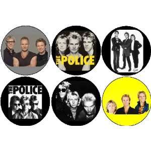    Set of 6 THE POLICE 1.25 MAGNETS Rock Band Sting 