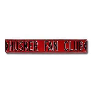    Nebraska Cornhuskers Husker Fan Club Street Sign