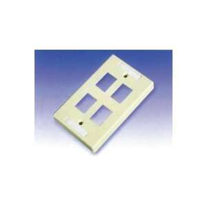 Port Wall Plate for Snap in Bezels, Unloaded