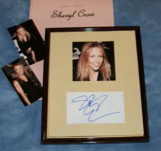 SHERYL CROW//AutogCard&PhotoFramed&Photos/ REAL HOT  