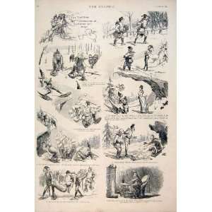  Tomkins Brigs Sketches Adventures Story Print 1891