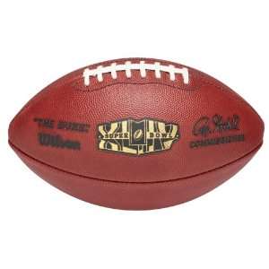   Super Bowl 44 Game Ball with Team Names and Score