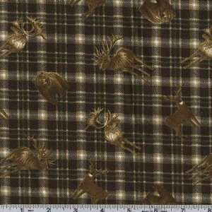   Wild Life Plaid Black Fabric By The Yard Arts, Crafts & Sewing