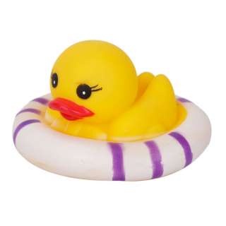 Pcs Yellow Rubber Duck with Swim Ring Swimming Toy Baby Bath Hot 