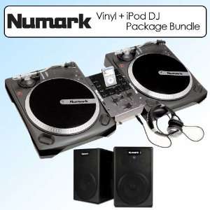  Numark IBATTLEPACK Vinyl Plus iPod DJ Package Bundle With 