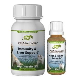  PetAlive Pet Calm and Grief and Pining Formula ComboPack 
