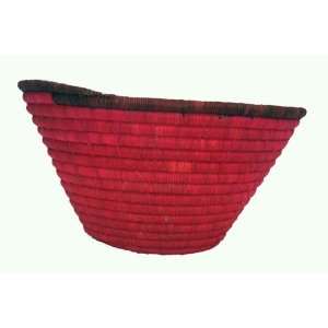  Honduran Hand Coiled Red Basket