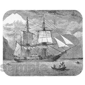  HMS Beagle in Strait of Magellan Mouse Pad Everything 
