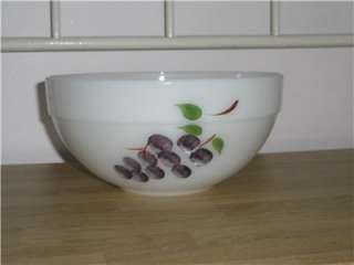 Fire King PAINTED FRUIT Colonial Kitchen Mixing Bowl  