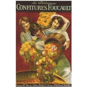 Confitures Foucault by Leonetto Cappiello 24x36  Kitchen 
