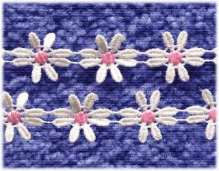VARIETY OF COLORFUL VENISE LACE TRIMS TO CHOOSE FROM  