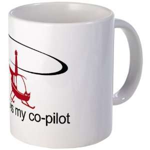  God is my co pilot R44 Military Mug by  Kitchen 