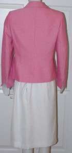   200 Suit Studio Pink white Skirt Suit Shangri La blazer jacket career