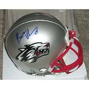  Signed Brian Urlacher Mini Helmet   Riddell Sports 