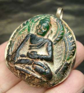 Extremely Rare TIBETAN OLD Glass Shakya​muni Amulet  