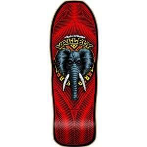  Powell Vallely Elephant Red Deck 10.0 Spnnse Skateboard 