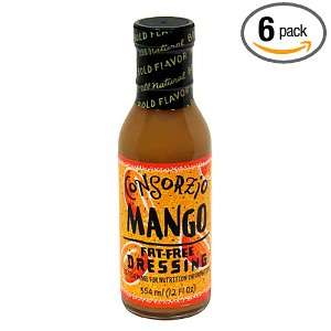 Consorzio Dressings, Mango, 12 Ounce Bottles (Pack of 6)  