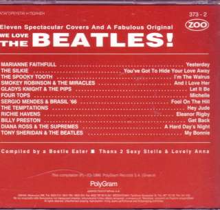 WE LOVE THE BEATLES BY ZOO ULTRA RARE PROMO GREEK CD  