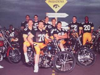 Old University Of Iowa Hawkeyes 1988 Football Game Poster Ridin Up A 