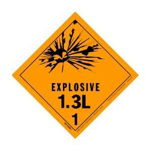  Explosive 1.3L Label, 4 X 4, hml 467, 500 Per Roll 