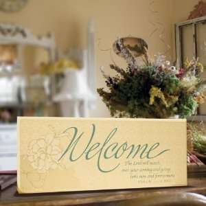  Welcome   Wooden Sign Christian Home Décor