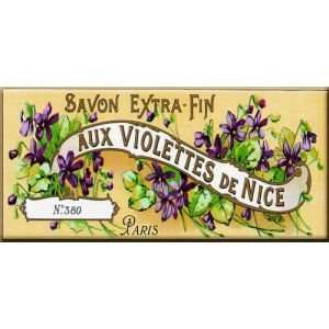  French metal card Savon Violette de Nice Beauty