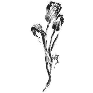  Penny Black Rubber Stamp, Brush Tulip