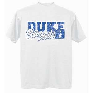   Blue Devils NCAA White Short Sleeve T Shirt 2Xlarge