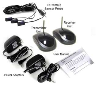 Package Content For Infrared Remote Control Range Extender Kit