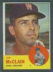 1963 Topps #311 Joe McClain (Senators) Ex