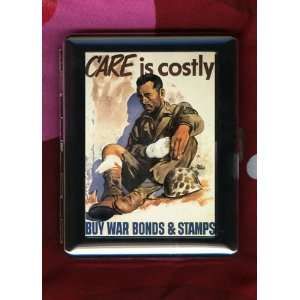  Care Is Costly World War Two US Military Vintage ID 