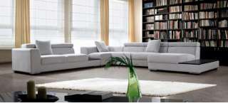 Modern grey FORTE contemporary microfiber Sectional Sofa  